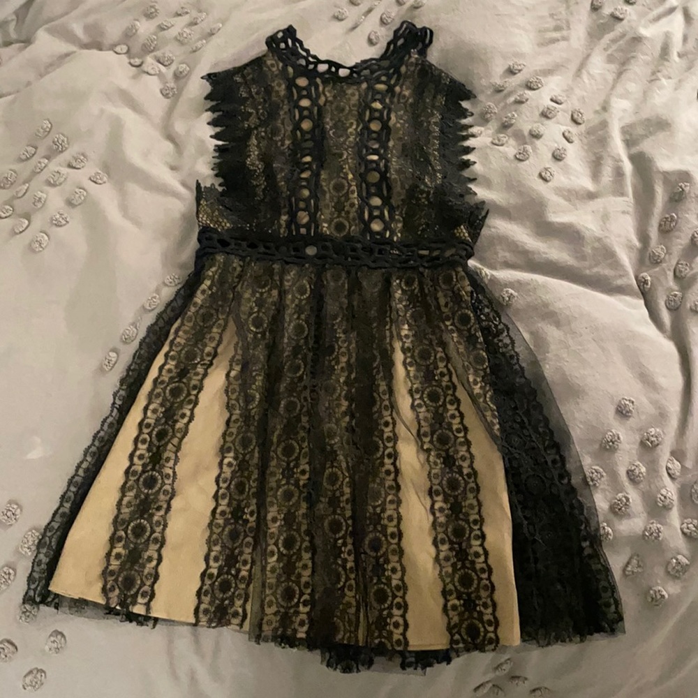 Free People black lace dress